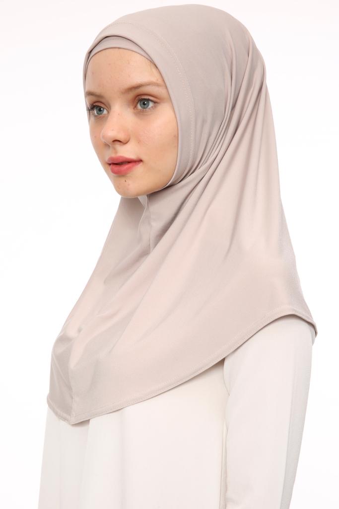 CS-15 Fertig Kopftuch Praktisch Hijab Chiffon Türban Esarp Sal Tesettür Khimar 